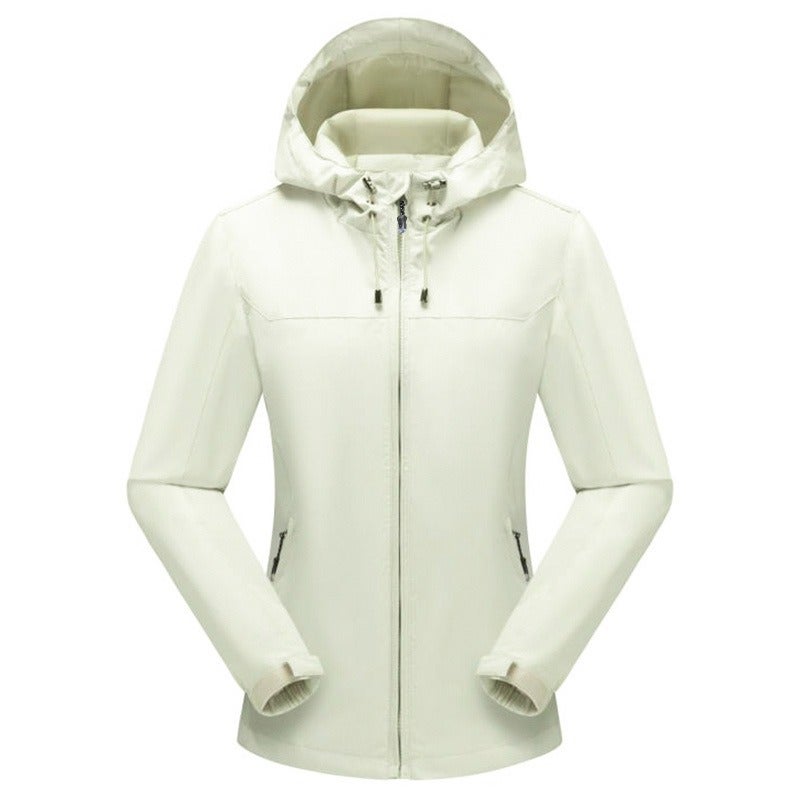 Qi Ta Men's Outdoor Waterproof Breathable Windbreaker Jacket Unisex Couple Style All-Season Hiking Shell - Image 1