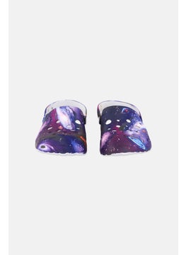 Woz Kids Boy Slingback Clogs, Purple Combo  - Image 4