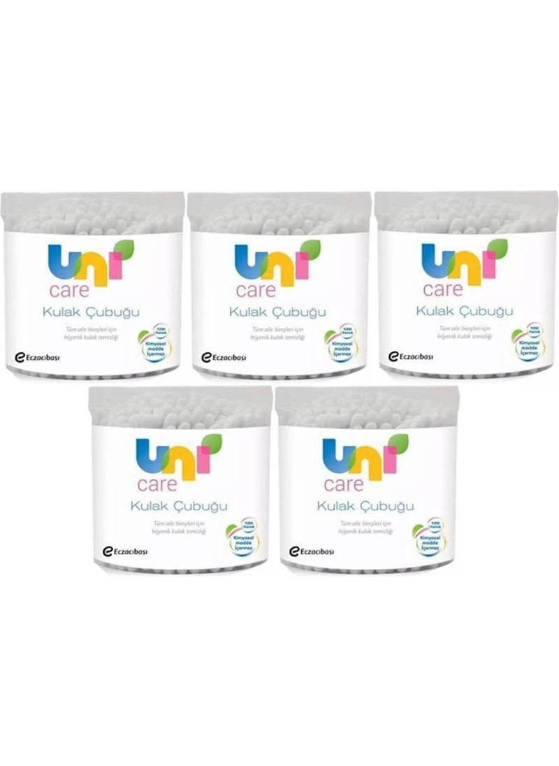 Uni baby Ear Cleaning Stick 100 Pieces (Set of 5) 