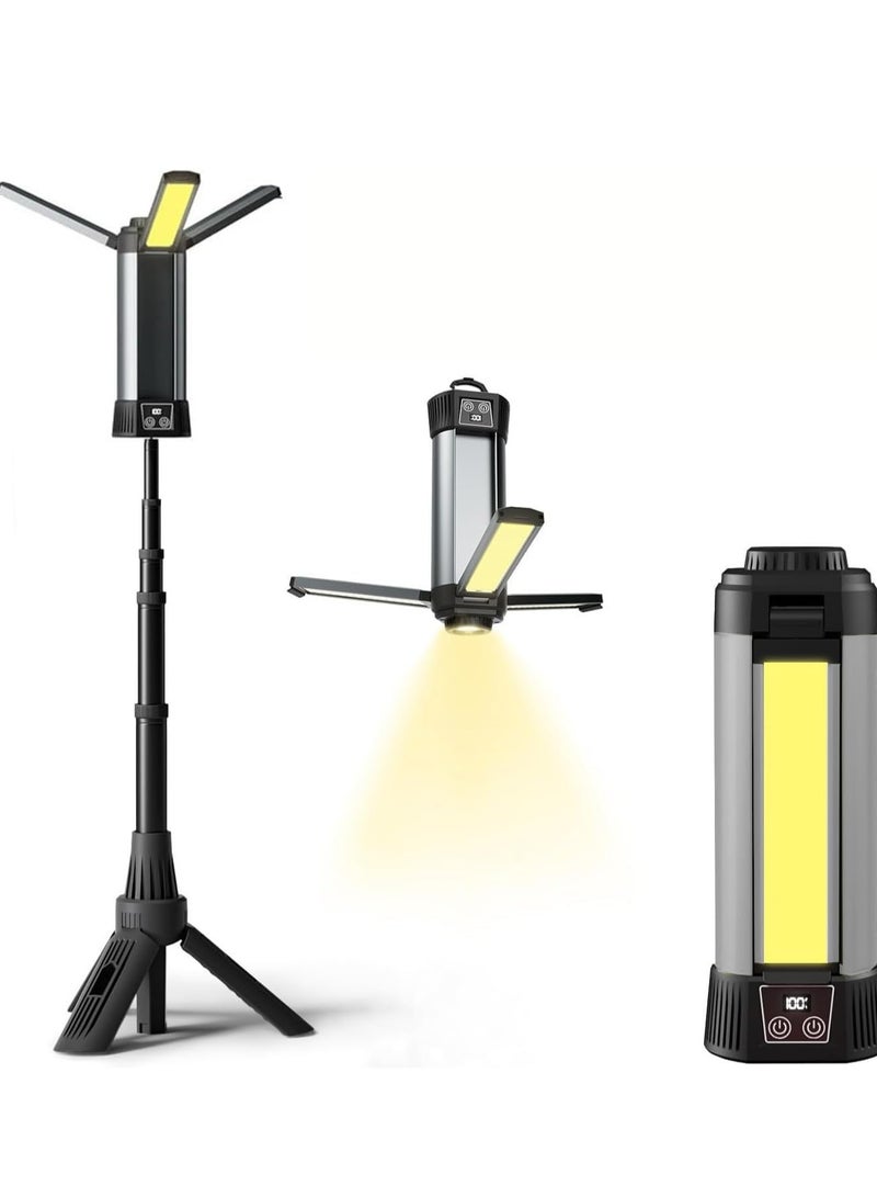 Super Bright Rechargeable Work Light For Camping With 3 Cob - Image 1