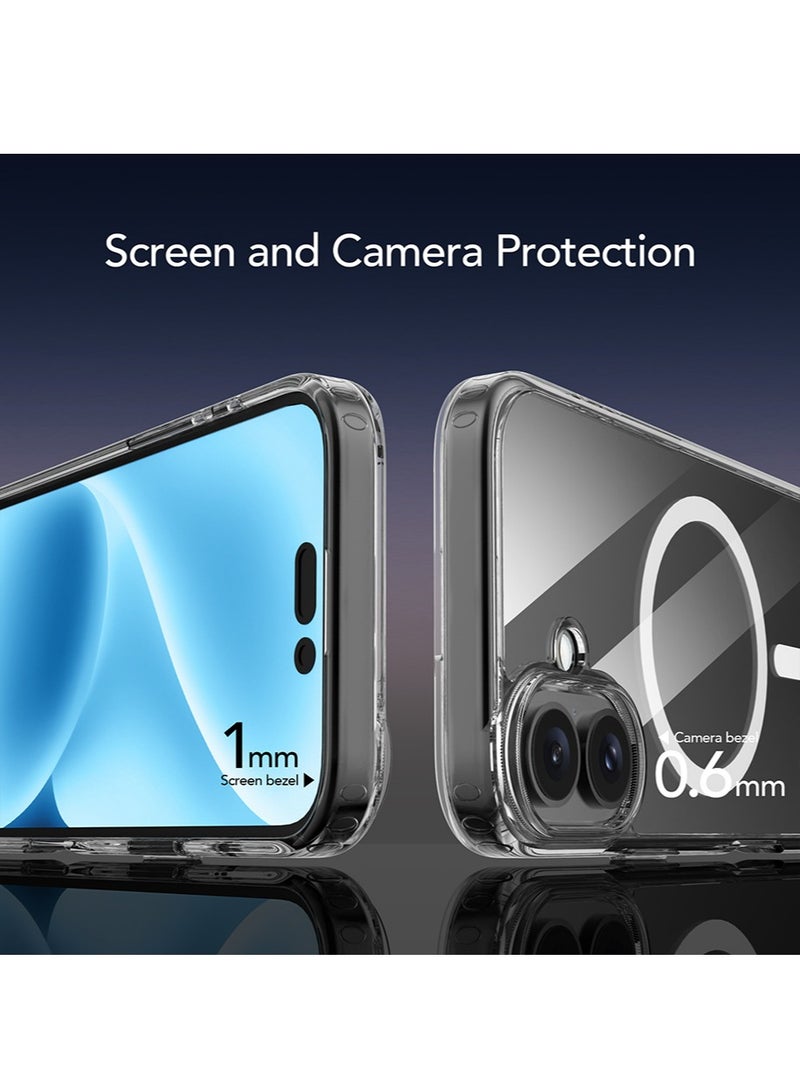 إكس ليفيل اي فون 16 حالة الهاتف ، متوافق مع magsafe ، حماية الصف العسكري ، ومكافحة الأصفر ، ومكافحة الصفر مرة أخرى ، تنطبق على اي فون 16 حالة الهاتف المغناطيسي ، سلسلة الكلاسيكية ، شفافة - Image 4