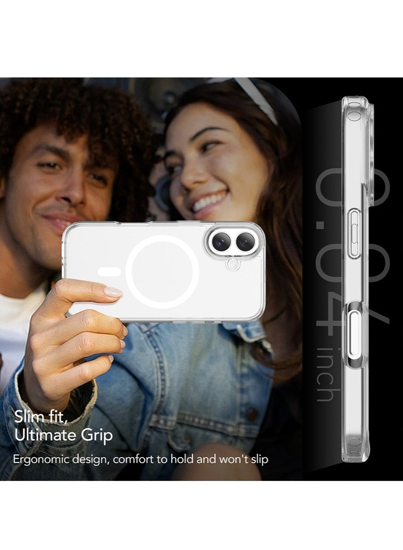 إكس ليفيل اي فون 16 حالة الهاتف ، متوافق مع magsafe ، حماية الصف العسكري ، ومكافحة الأصفر ، ومكافحة الصفر مرة أخرى ، تنطبق على اي فون 16 حالة الهاتف المغناطيسي ، سلسلة الكلاسيكية ، شفافة - Image 5