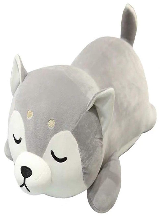 ERDAO Husky Plush Pillow,Huskie Stuffed Animal Toy Puppy Throw Pillow for Kids,Valentine's Day,Christmas (19.6inch) - Image 1