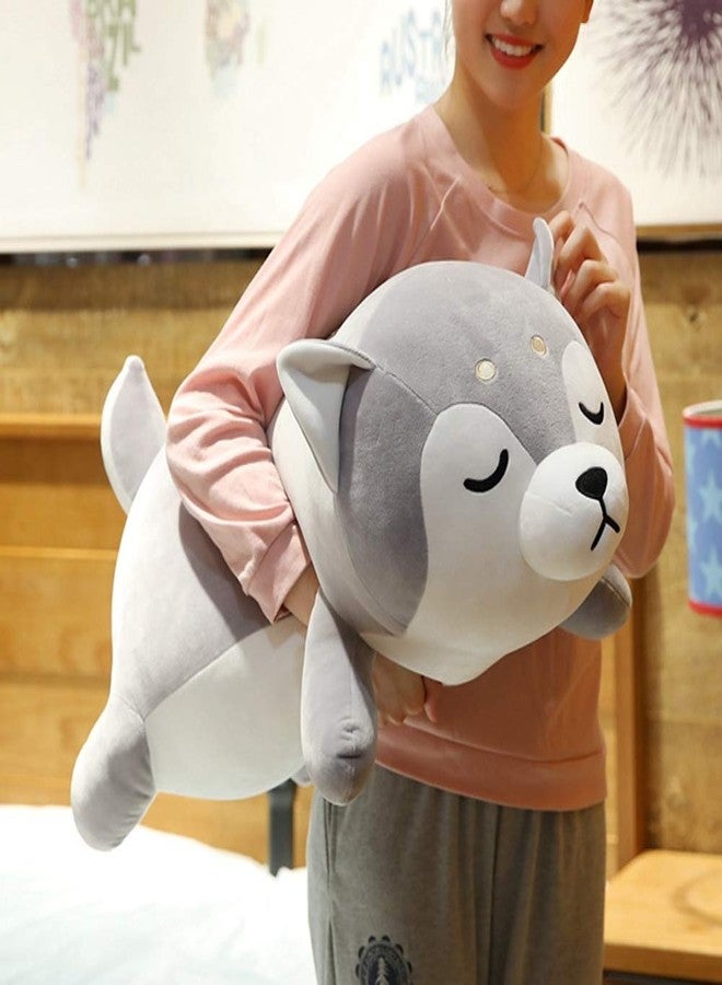 ERDAO Husky Plush Pillow,Huskie Stuffed Animal Toy Puppy Throw Pillow for Kids,Valentine's Day,Christmas (19.6inch) - Image 2