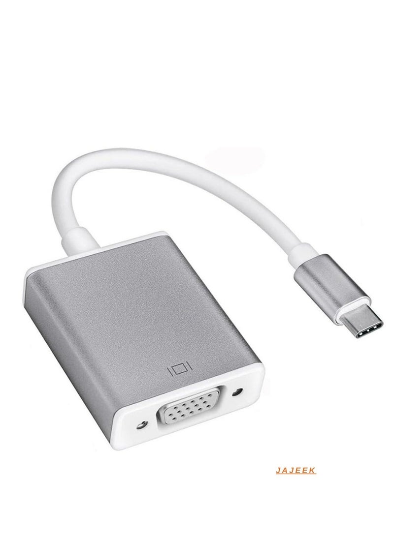 محول USB-C إلى VGA من JAJEEK، متوافق مع Thunderbolt 3، إخراج فيديو 1080P - Image 1