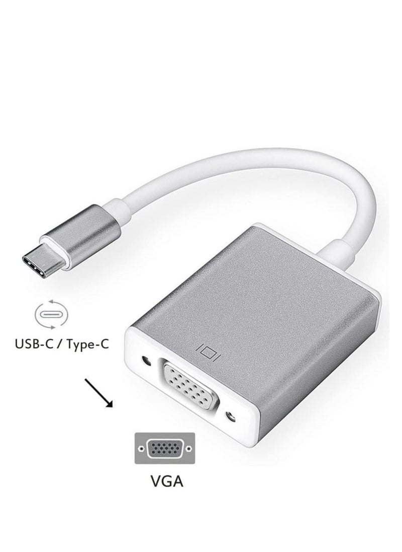 محول USB-C إلى VGA من JAJEEK، متوافق مع Thunderbolt 3، إخراج فيديو 1080P - Image 2
