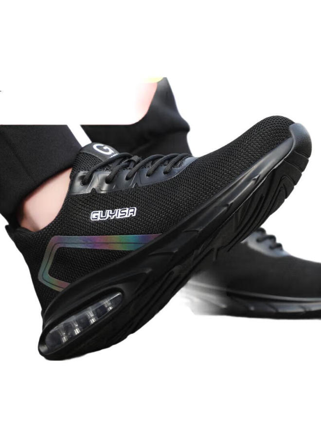 WELDON Weilun Shield Men'S Summer Breathable Anti-Smashing Steel Toe Anti-Stab Soft Bottom Ultra-Light Work Site Safety Shoes 1136S Size 45 - Image 3