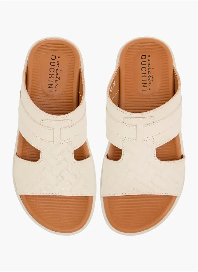 دوتشيني Boys Textured Slip-On Arabic Sandals