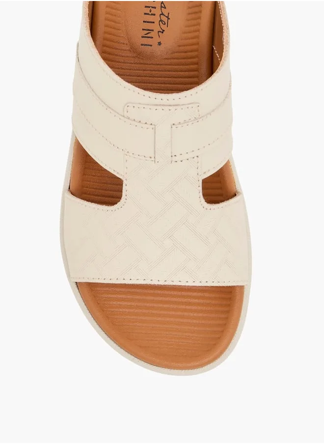دوتشيني Boys Textured Slip-On Arabic Sandals