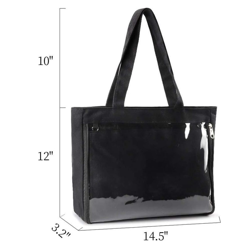 STEAMEDBUN Ita Bag with Insert Large Canvas Shoulder Tote Ita Purse for Cosplay - Image 2