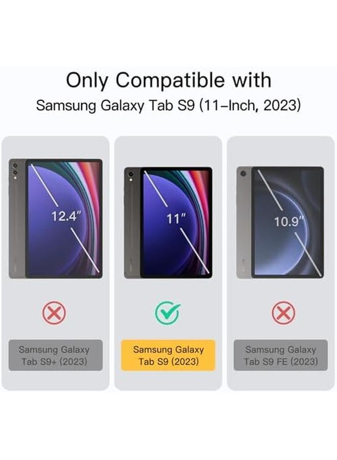 جي تيك حافظة لجهاز سامسونج جالكسي تاب S9 مقاس 11 بوصة مع حامل قلم S Pen، حامل ثلاثي الطي من مادة TPU الناعمة، غطاء حماية للكمبيوتر اللوحي، يدعم شحن قلم S Pen وإيقاظه تلقائيًا، لون أسود جرافيت - Image 2