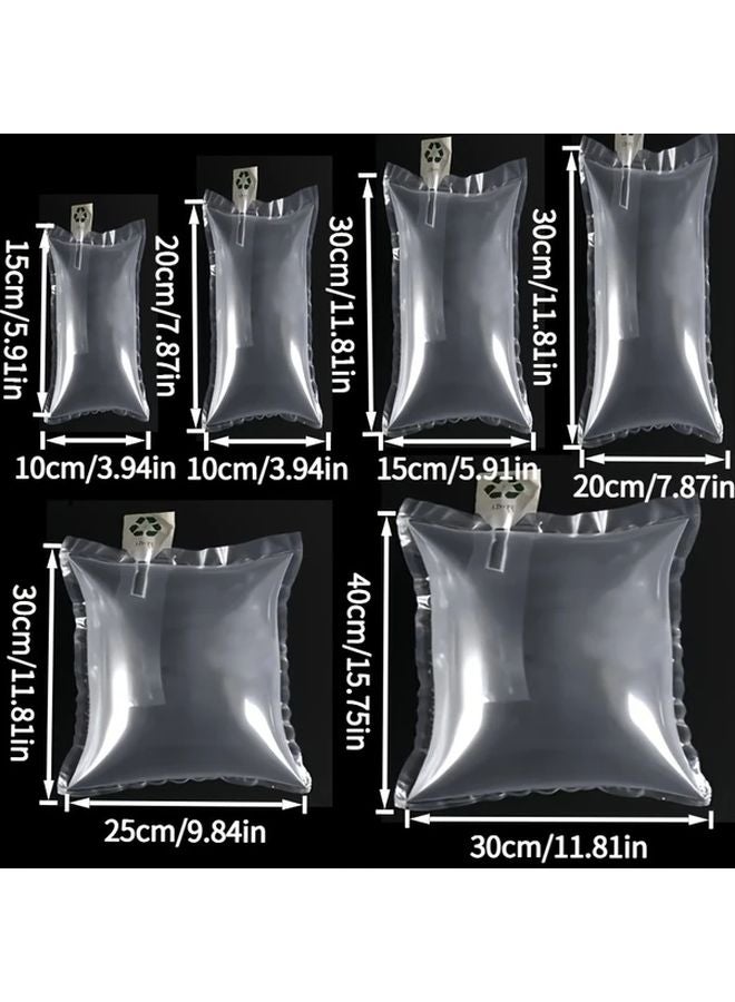 10 عبوة من أكياس الوسائد الهوائية مقاس 5.91 × 11.81 بوصة مع مضخة يدوية للتغليف والشحن - Image 3