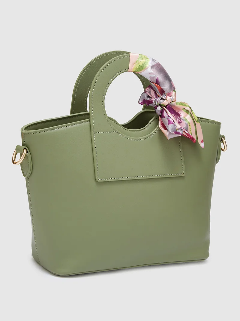 globus Globus Women Sage Green Solid Casual Sling Bag