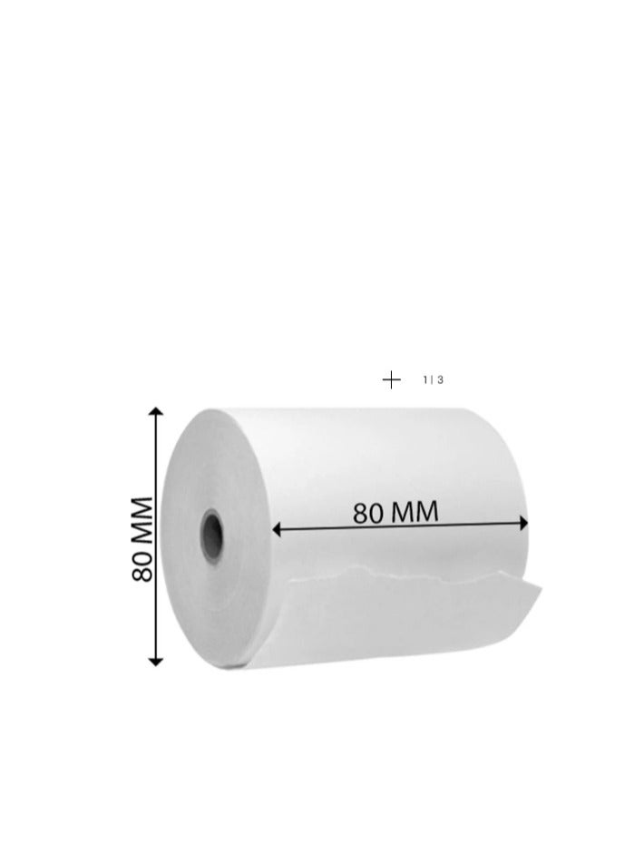 Terabyte ورق حراري لإيصالات نقاط البيع 6 قطع بحجم 80x80 مم - Image 1
