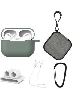 NIBEMINENT 5-In-1 Protective Silicone Case For Apple AirPods Pro Green  - Image 1