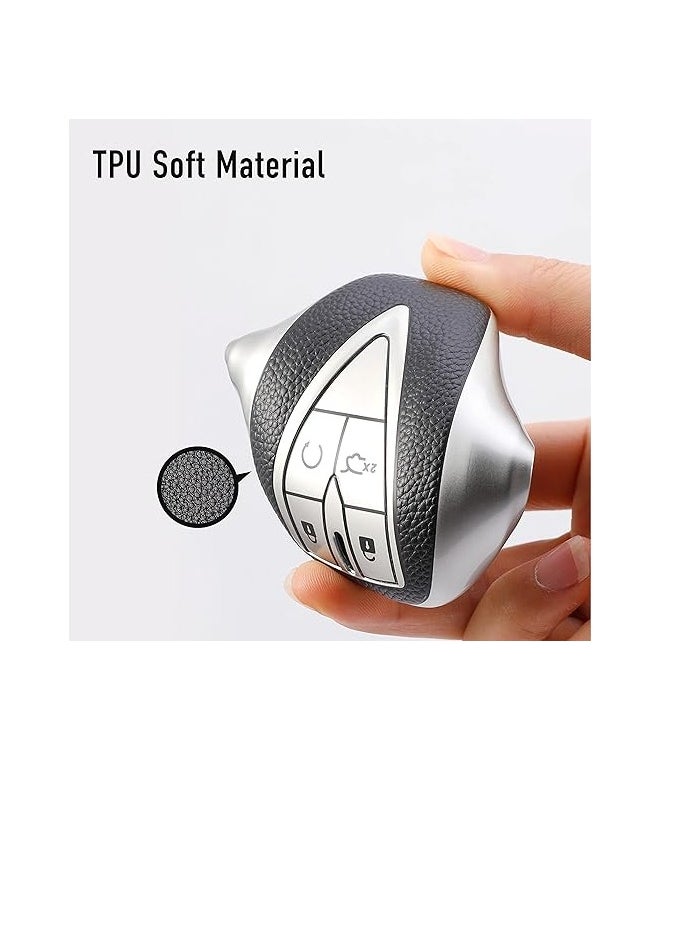 OUYoo - OUYoo For Changan TPU Key Fob Cover Case Shell with Keychain for UNI UNI-T CS75 Eado Plus UNI-K CS85 Alsvin UNI-V0 CS95 CS35 . - Image 1