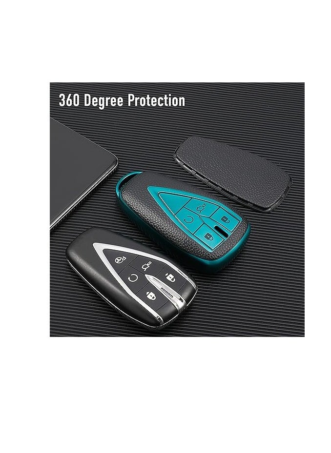 OUYoo - OUYoo For Changan TPU Key Fob Cover Case Shell with Keychain for UNI UNI-T CS75 Eado Plus UNI-K CS85 Alsvin UNI-V0 CS95 CS35 . - Image 1