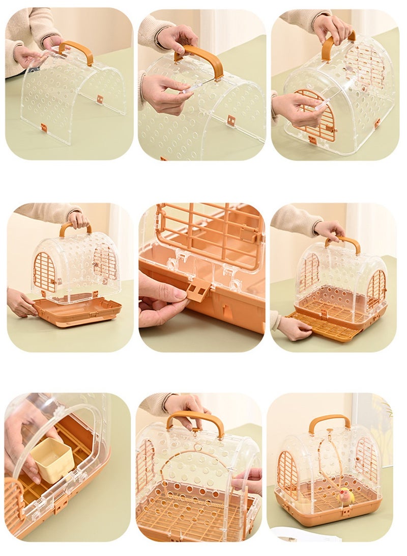 كيدل قفص الطيور المحمولة حقيبة السفر قفص الطيور المشي المحمولة قفص الطيور - Image 4