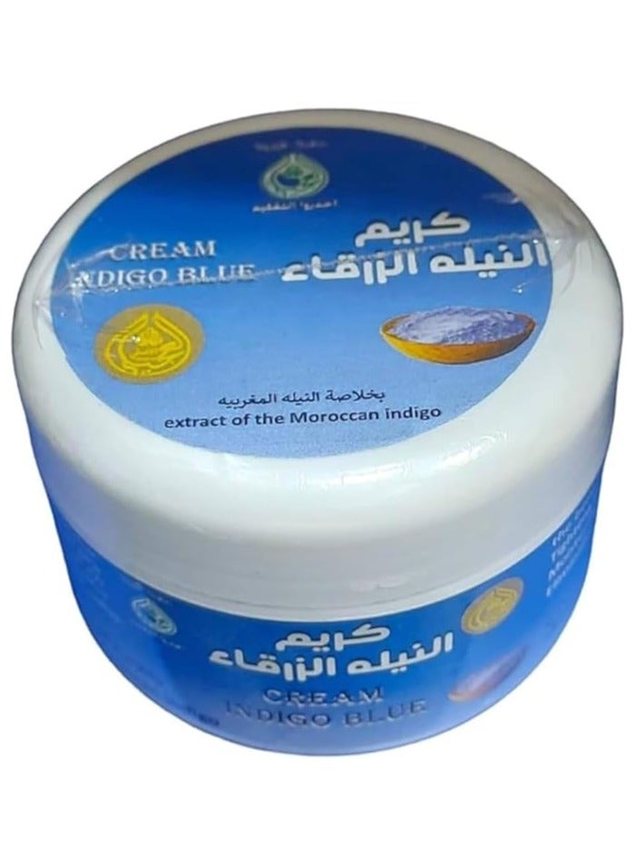OGAILI Indigo Blue Cream, Moroccan Indigo, Moisturising Cream, Anti-Wrinkle Skin Tightening Formula 180g - Image 3