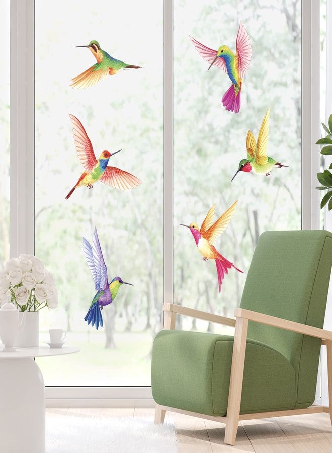 BASHOM DS2-4002 Hummingbirds Wall Stickers Decals Kids Peel and Stick Removable for Nursery Bedroom Living Room Art murals Decorations Vinyl Spring Flying - Image 2