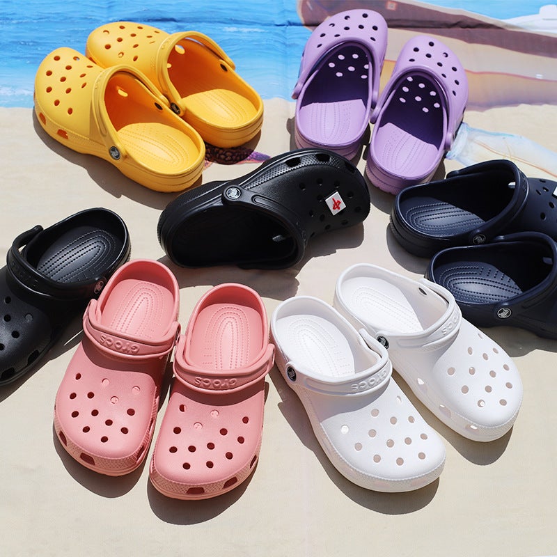 Star Classic Hole Shoes Women'S Couple Casual Shoes Beach Shoes Non-Slip Wear-Resistant Toe-Wrapped Shoes Two-Way Breathable Sandals - Image 5