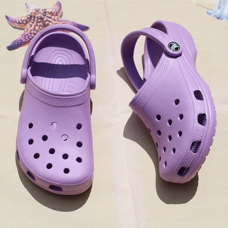Star Classic Hole Shoes Women'S Couple Casual Shoes Beach Shoes Non-Slip Wear-Resistant Toe-Wrapped Shoes Two-Way Breathable Sandals - Image 4