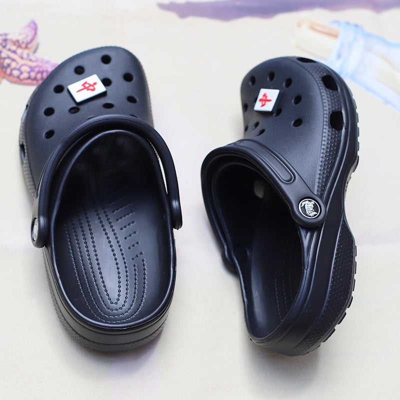 Star Classic Hole Shoes Women'S Couple Casual Shoes Beach Shoes Non-Slip Wear-Resistant Toe-Wrapped Shoes Two-Way Breathable Sandals - Image 3