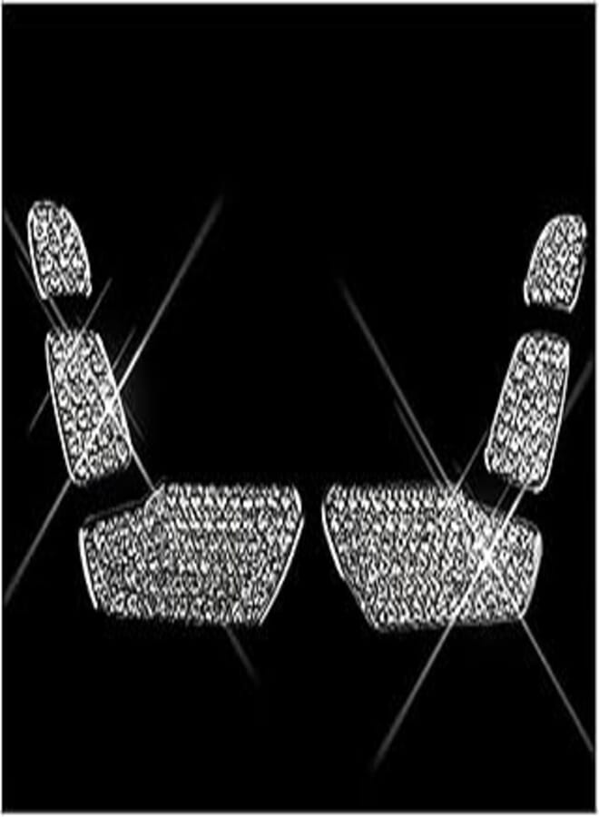 Mercedes GLK 2016 to 2019 Car Seat Control Button Cover - Silver, 6 Piece