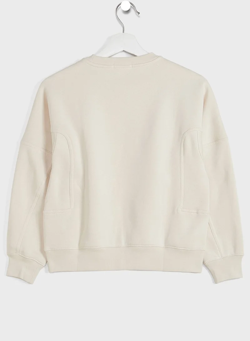 Calvin Klein Jeans Youth Seaming Skater Sweatshirt