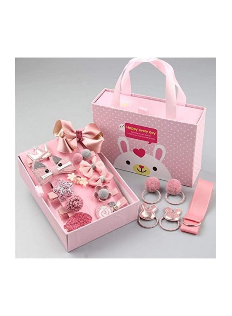 BLOOMING TIME 18-Piece Headwear Set Pink - Image 1