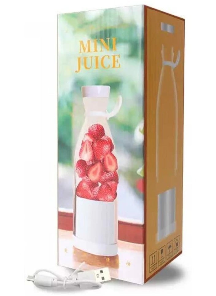 DubaiGallery - Electric Portable Blender Fresh Juice Blender Cup Blender Stronger and Faster Home 420 Ml Plastic Battery Charging AC Motor - Image 1