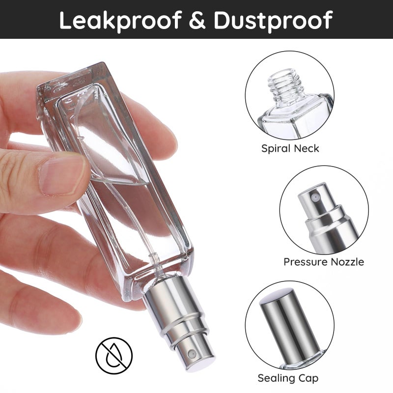 Segbeauty 20ml Refillable Perfume Bottle Travel, 2pcs Empty Glass Spray Bottles Atomizer, Mini Pocket Leakproof Fine Mist Sprayer for Perfume Cologne Dispenser Fragrance Container Set Travel Accessory - Image 3