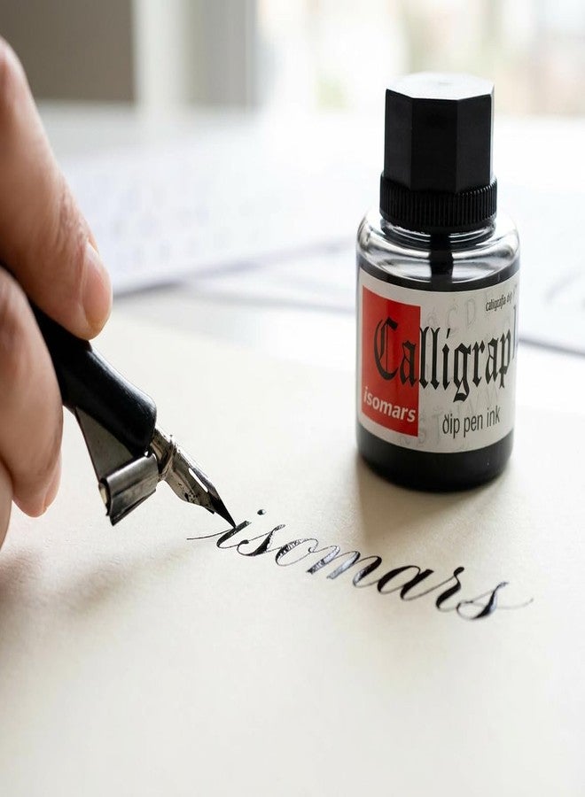 Isomars Calligraphy Ink Set of 10 Colors (35 ml Each) with Free Straight & Oblique Pen Holders | Pigmented Dip Pen Ink for Calligraphy, Drawing, Journaling, Sketching & Art Projects - Image 5