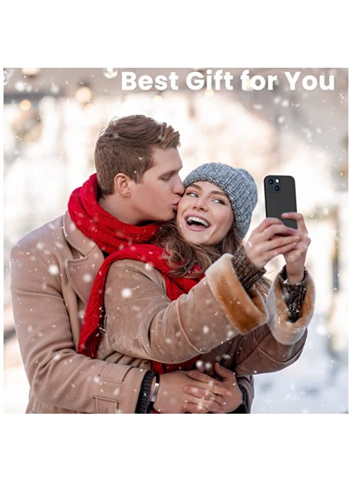 Compatible with iPhone 14 (6.1 Inch) Case, Liquid Silicone Case, Full Body Protective Cover, Shockproof, Slim Phone Case, Anti-Scratch Soft Microfiber Lining - Black - Image 3