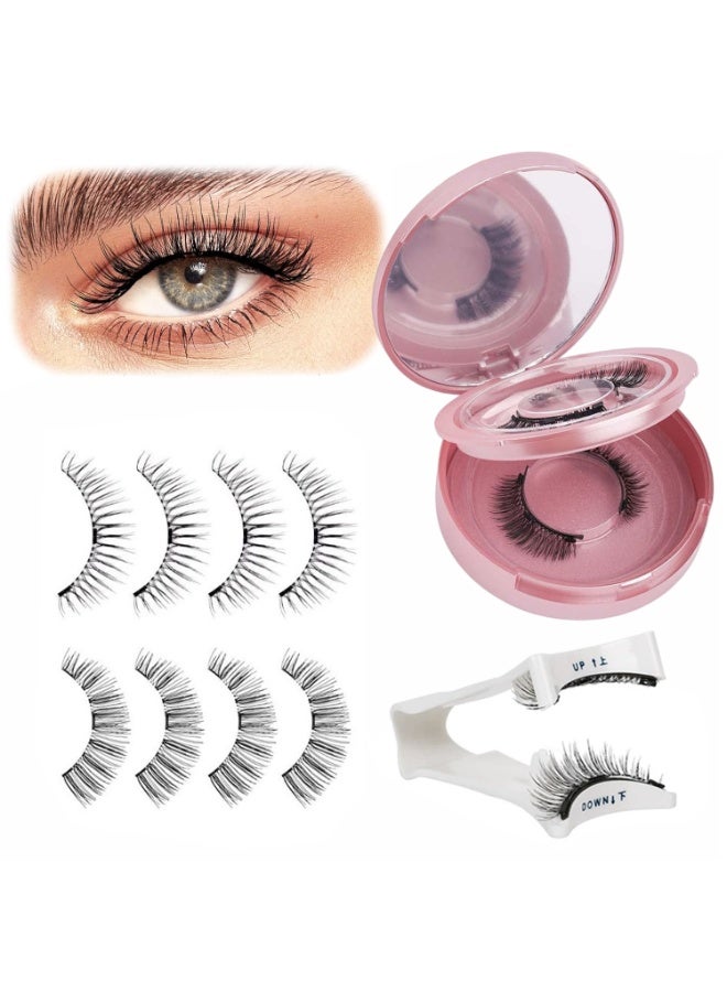 DMG TECH Reusable Magnetic Eyelashes Kit 2-Pairs - No Glue Needed, Natural Look for All Day - Image 1