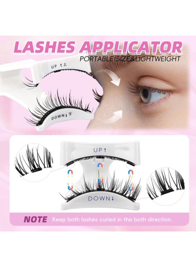 DMG TECH Reusable Magnetic Eyelashes Kit 2-Pairs - No Glue Needed, Natural Look for All Day - Image 4