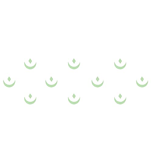 Comet Busters Moon Shaped Glow In The Dark Bindi (BIN1041)(11mm) - Image 1