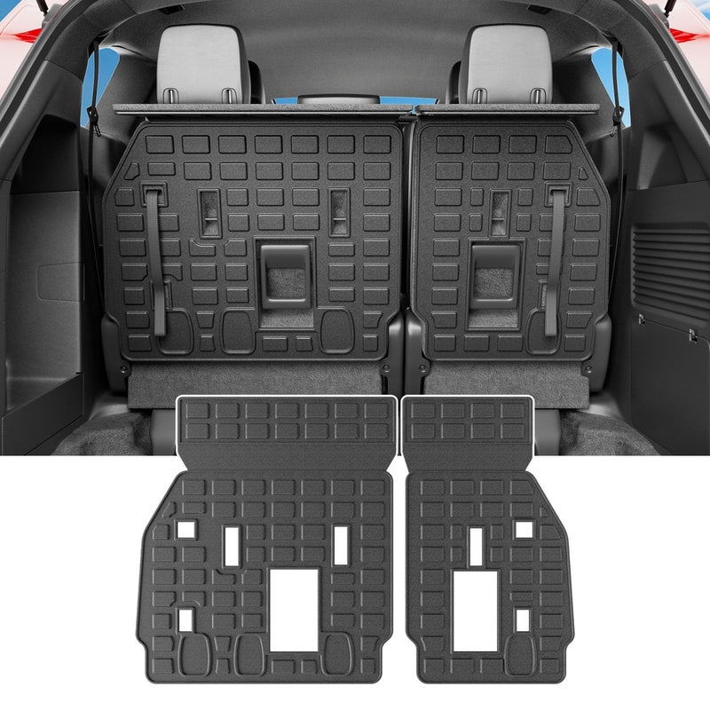 powoq Backrest Mat Compatible with 2021-2026 Toyota Sienna 3rd Row Back Seat Protector TPE Cargo Liner Cargo Mat Replacement for 2021 2022 2023 2024 2025 2026 Toyota Sienna Accessories(Backrest Mat) - Image 1