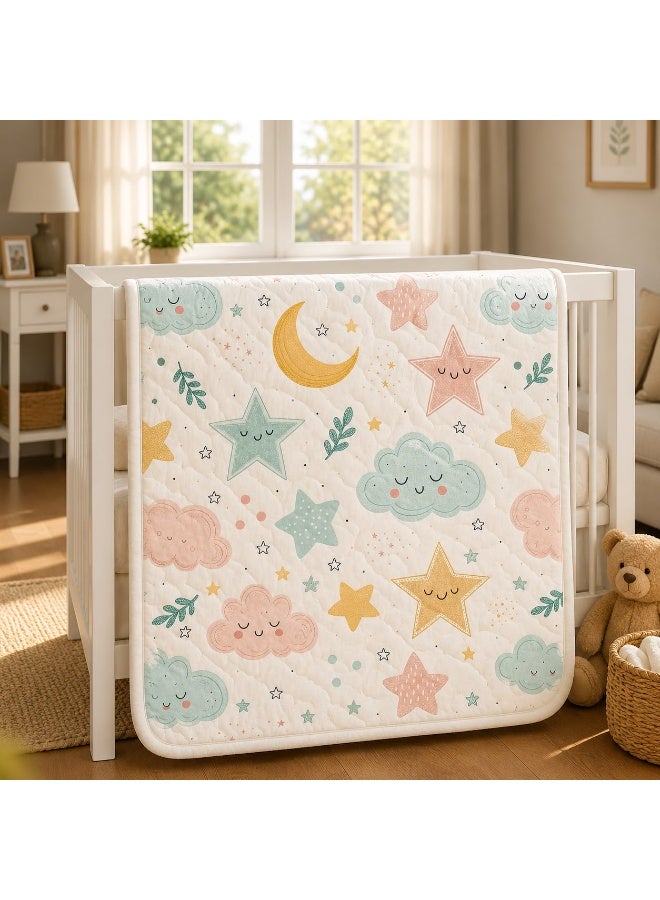 snooze Baby Bedding Set 2Pcs – Printed Quilt with Matching Pillow, 90x110 cm, sweet dreamy design - Image 2