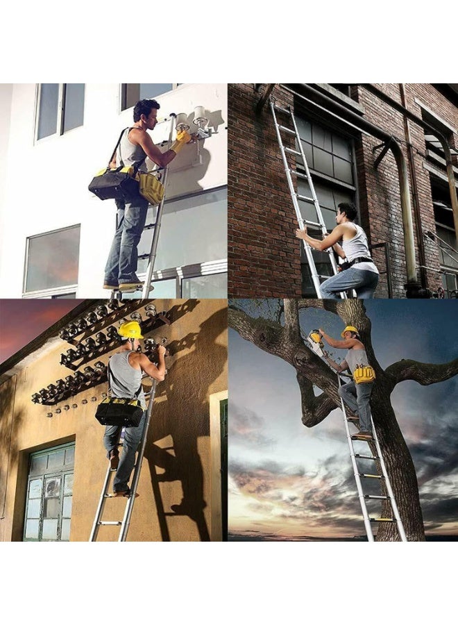 Robust Telescopic Aluminum Ladder – 2.6M (8.5 ft) – Foldable Multi-Purpose Step Ladder, EN131 Certified, 150kg Capacity - Image 2