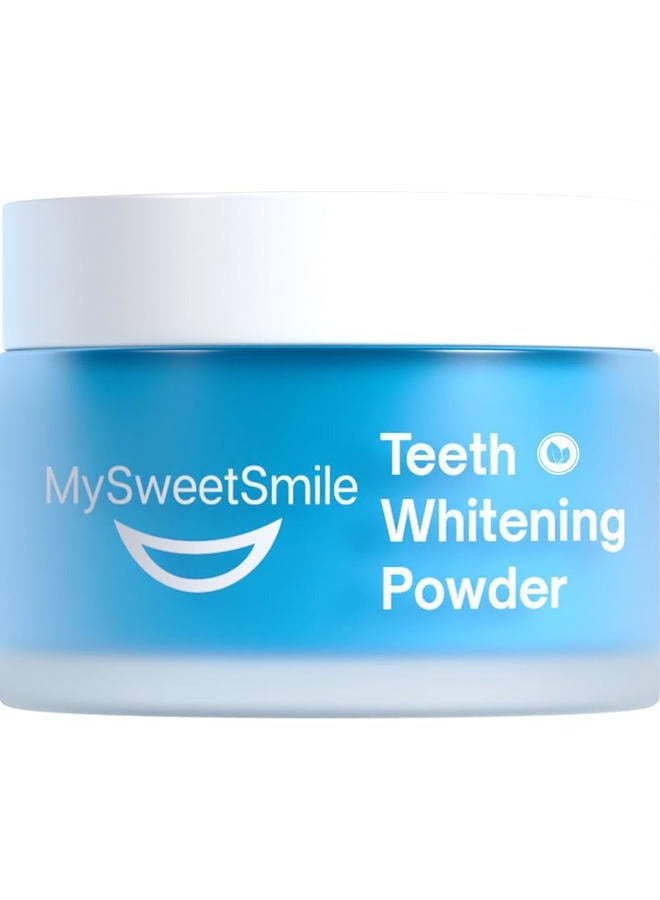 MySweetSmile Dentist-Approved Teeth Whitening Powder - IndyBest Award-Winner - Enamel-Safe & Sensitivity-Free - Cool Mint Flavour - Removes Years of Stains - 6 Month Teeth Whitener Supply - Image 1
