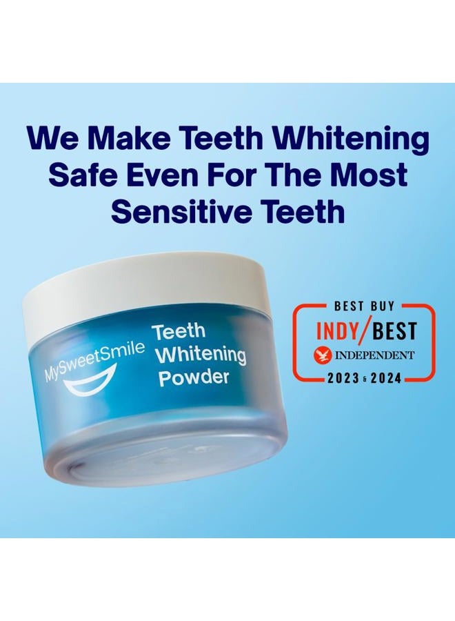 MySweetSmile Dentist-Approved Teeth Whitening Powder - IndyBest Award-Winner - Enamel-Safe & Sensitivity-Free - Cool Mint Flavour - Removes Years of Stains - 6 Month Teeth Whitener Supply - Image 2