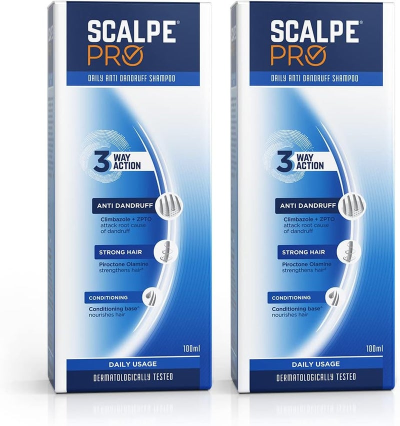 Scalpe Pro Daily Anti-Dandruff Shampoo With Conditioning Base, For Strong And Smooth Hair | 100 Ml (Pack Of 2) - Image 1