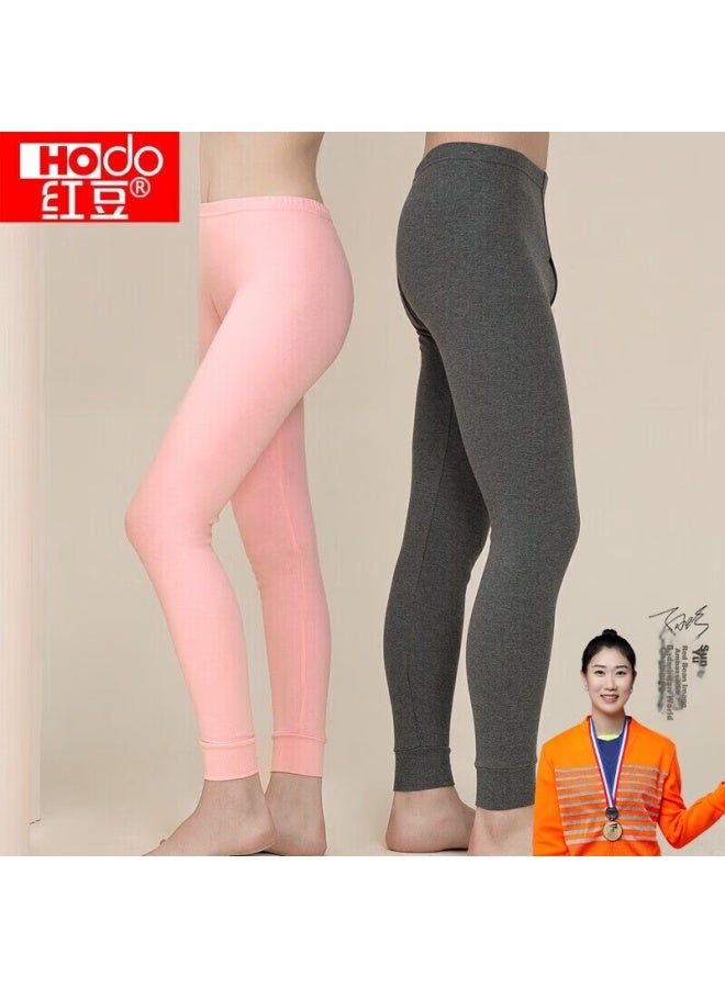 Hongdou Men's Pure Cotton Thermal Underwear, Comfortable Soft Elastic Breathable Single Autumn Pants, Dark Heather Gray - Image 1
