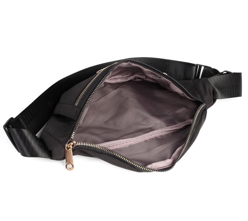 EVANCARY Fanny Pack Waist Pack for Women, Fashion Waist Bag with Adjustable Strap for Travel Sports Running black - Image 4