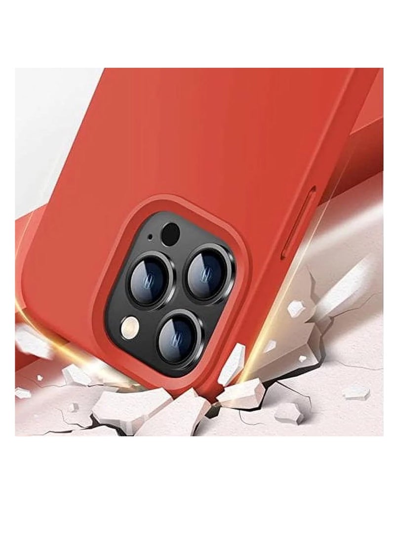 LEDIN iPhone 15 Pro Max Case, Liquid Silicone Phone Case for iPhone 15 Pro Max 6.7 Inch, Colorful Silky-Soft Protective Cover (Red) - Image 3