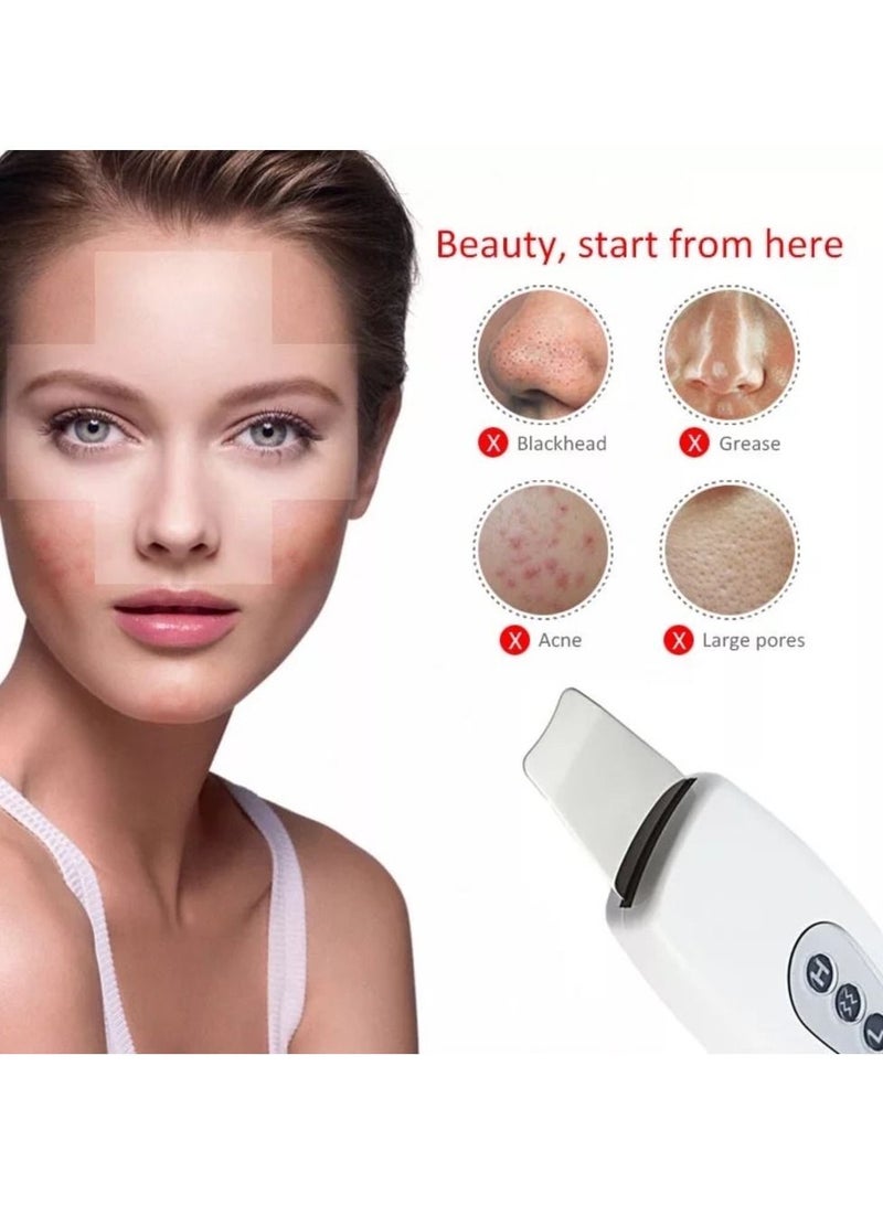 Calla Ultrasonic Facial Skin Scrubber Blackhead Remover USB Charger Pore Cleanser and Lifting Tool - Image 2