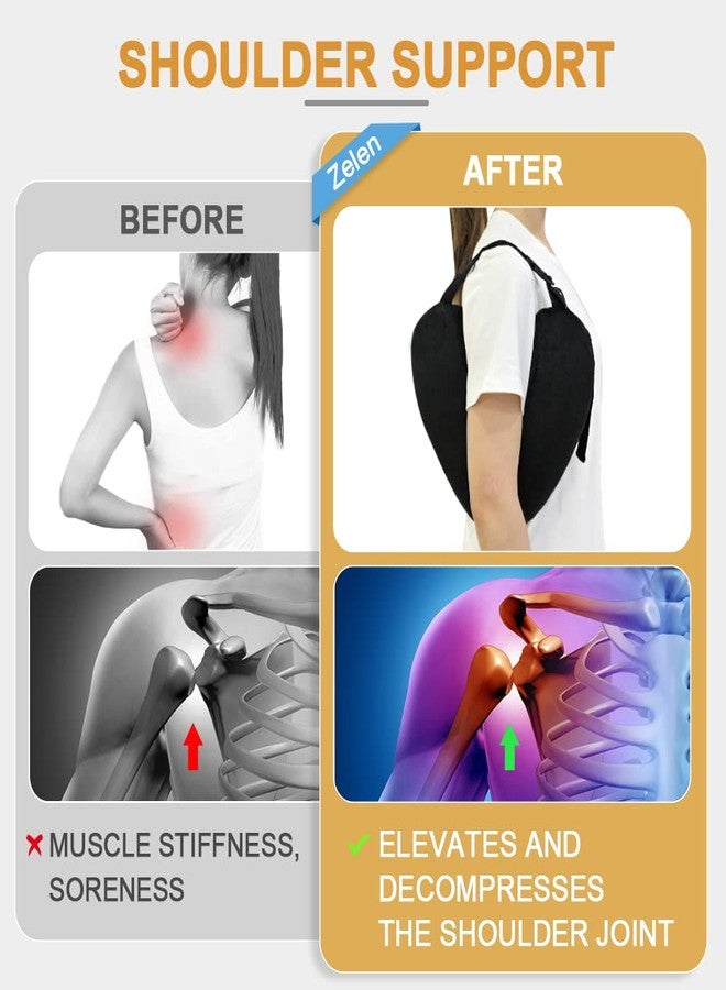 Zelen Rotator Cuff Pillow Shoulder Pain, Post Shoulder Surgery Support Pillow, Under Arm Pillow for Shoulder Pain Relief, Frozen Shoulder Sleeping Pillow Sling, Arm Support Pillow for Side Sleepers Adults - Image 3