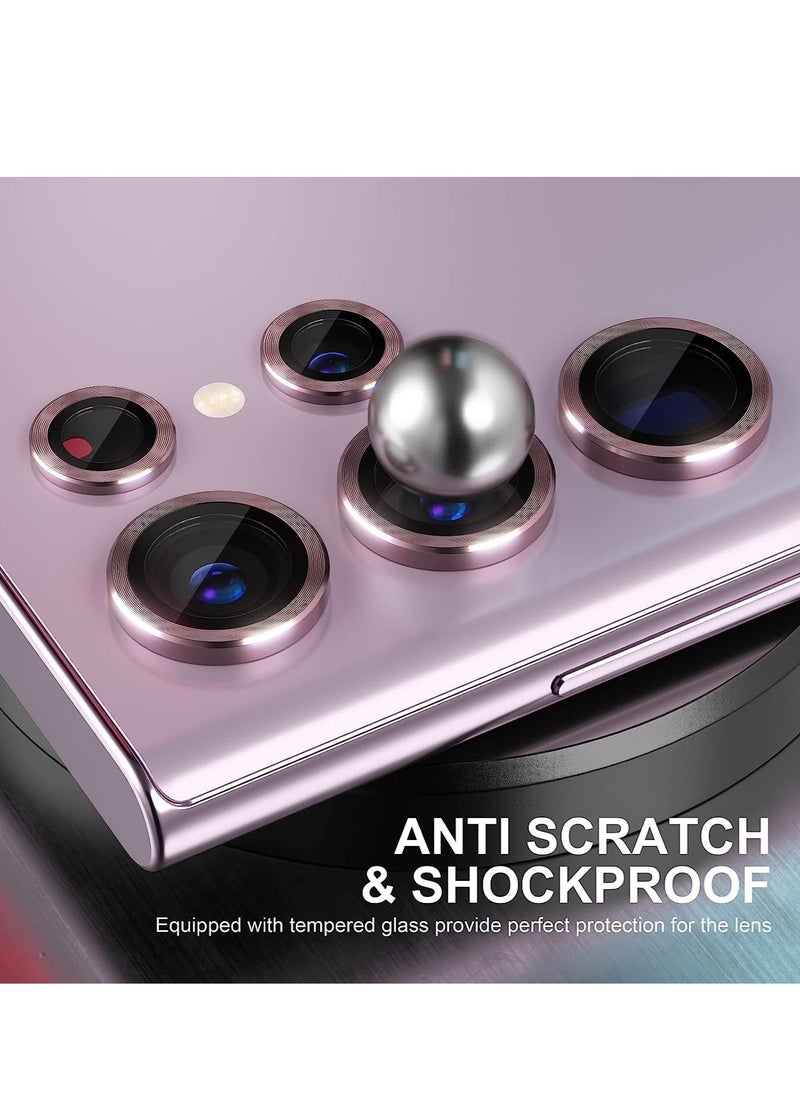 vesus Samsung Galaxy S23 Ultra Camera Lens Protector, Scratch-Resistant Tempered Glass with Alloy Edge Camera Cover Screen Protector - Image 4