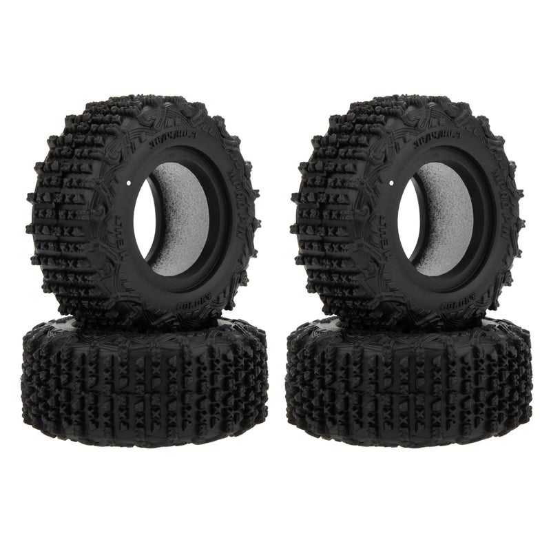 MEUS RACING 0.7 Tires - MS6 MPRO PIN Crawler Tires for Axial SCX30 Redcat Ascent-32 1/30 1/32 RC Crawler, 36mm/17mm/R0.7(#M0703) - Image 1